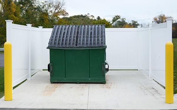 commercial dumpsters prohibits certain materials from being put in their dumpsters, including hazardous waste and electronics